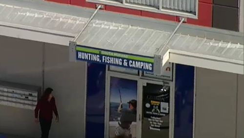 Three masked men have targeted a South Morang camping store. (9NEWS)