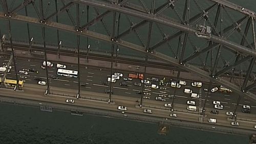 Two northbound lanes and one southbound lane have been closed. (9NEWS)