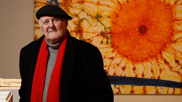 Artist John Olsen in Newcastle.