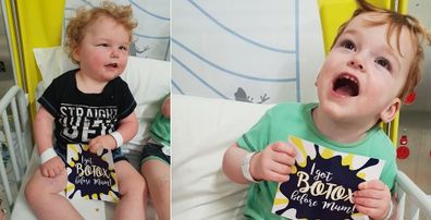 Twin boys with CP Botox signs