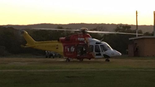 A Westpac Rescue helicopter took Mr Selwood to a nearby hospital where he was treated for his injuries. (Marine Rescue Evans Head)