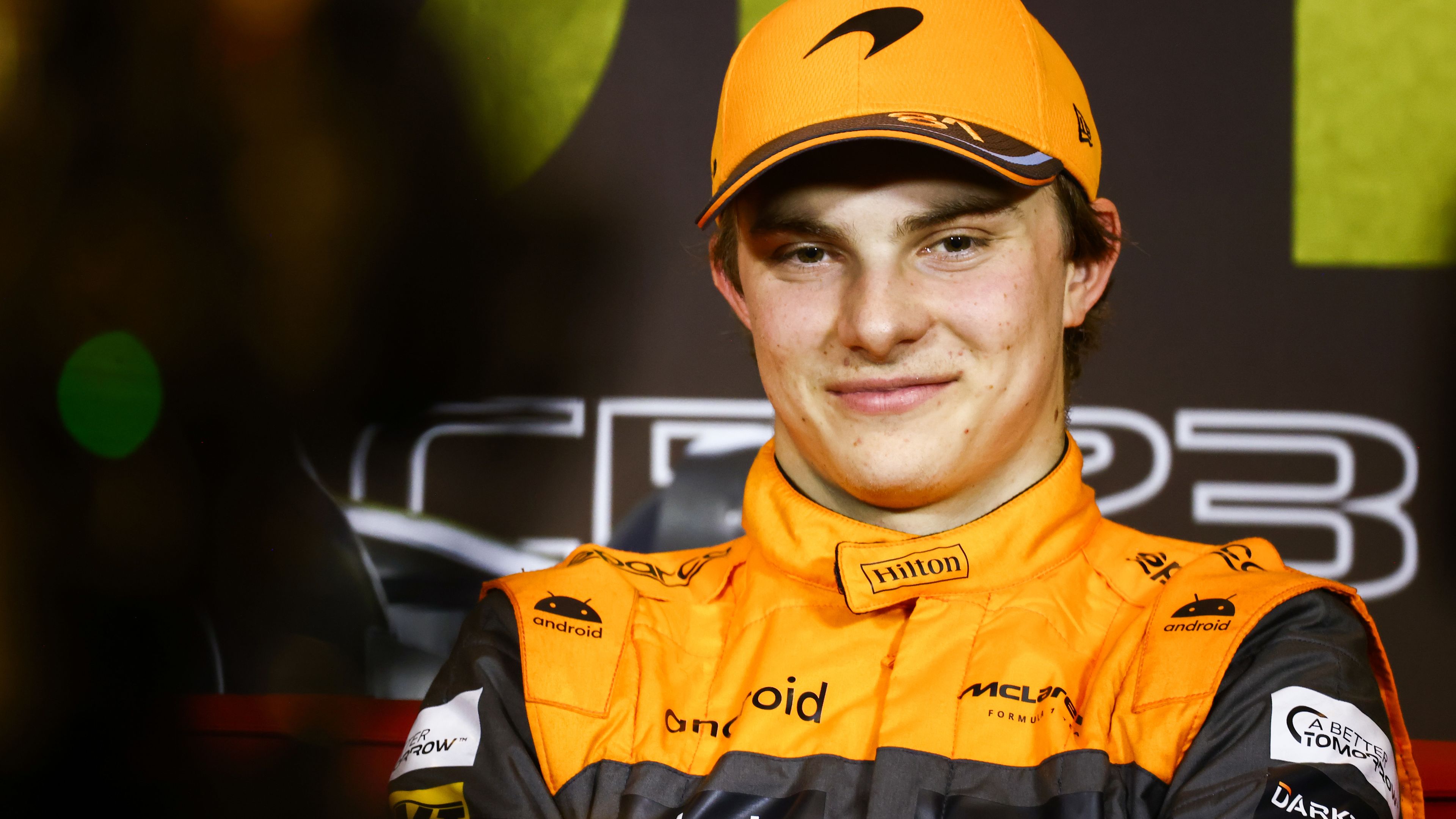 Oscar Piastri of McLaren during a press conference after qualifying ahead of Formula 1 Abu Dhabi Grand Prix.