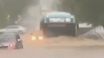 An investigation is underway after a bus was filmed driving though deep floods on Sydney&#x27;s Northern Beaches last week.
