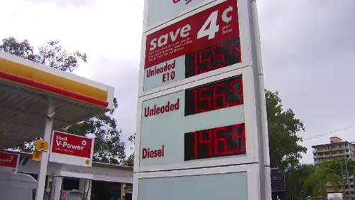 The price of fuel has drivers seeing red. Picture: 9NEWS