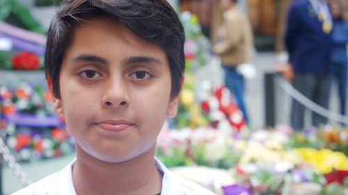 Ahmadiyya Muslim Youth member, Absham Gondal, 13. (Ehsan Knopf/9NEWS)
