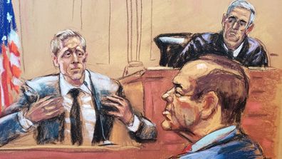 Kevin Spacey and Anthony Rapp in court