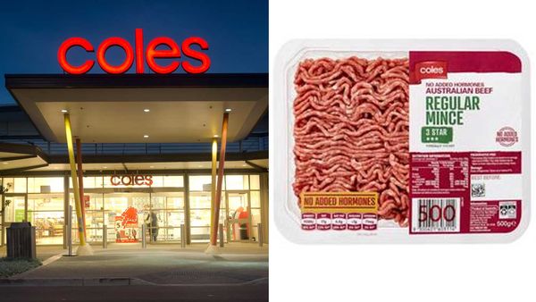 Coles mince beef
