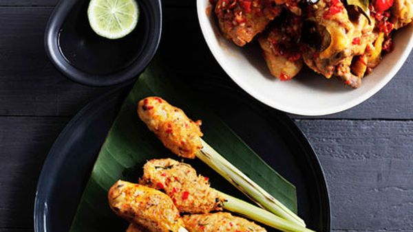 Balinese seafood satay (Sate lilit)