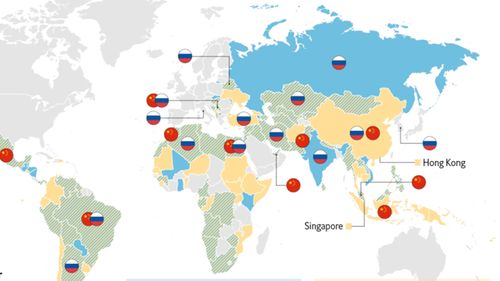 China and Russia have been sending millions of doses of coronavirus vaccines to developing states in recent months. 