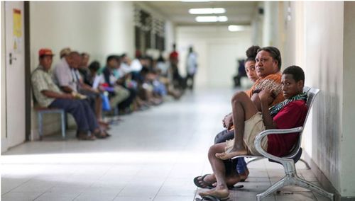 Port Moresby general hospital in PNG. The country's frontline health services are straining under the impact of the pandemic.