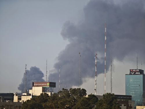 TEHRAN, IRAN - MARCH 6: Smoke rises over buildings following explosions in the central region of the city on March 6, 2026 in Tehran, Iran. Iran's Supreme Leader, Ayatollah Ali Khamenei, was confirmed killed after the United States and Israel launched a joint attack on Iran on February 28. Iran retaliated by firing waves of missiles and drones at Israel, and targeting U.S. allies in the region. (Photo by Majid Saeedi/Getty Images)