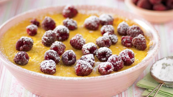 Citrus baked custard