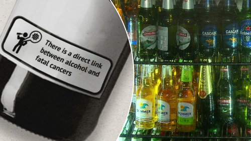 Étiquettes d'avertissement concernant l'alcool