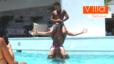 Exclusive: The boys' incredible poolside feat
