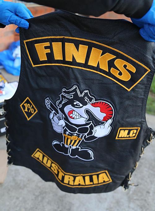 The raids were targetting Finks outlaw motorcycle gang members. (AAP)