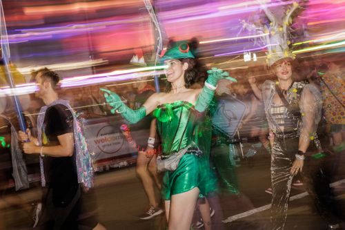 Desfile do Mardi Gras de gays e lésbicas em Sydney 