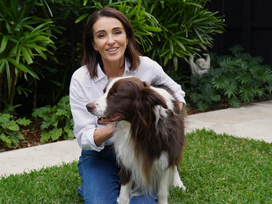 Dr Katrina Warren with her dog Chilli