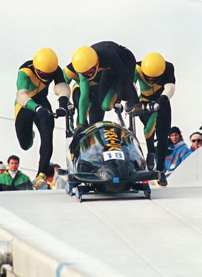 They crashed out but their courage inspired the film 'Cool Runnings'.