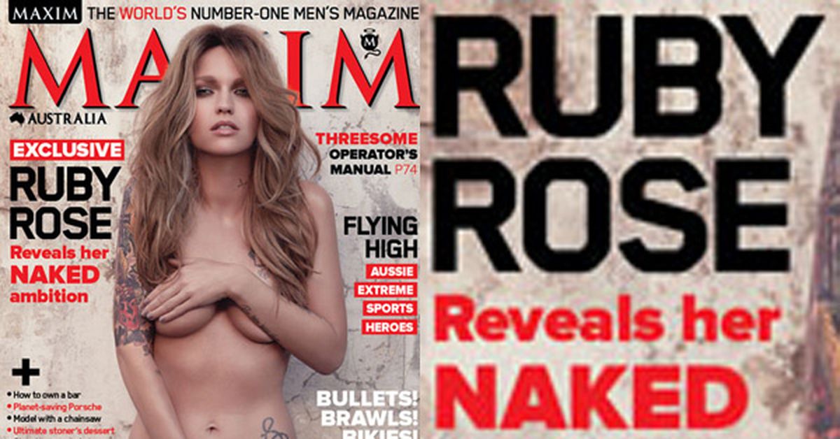 Ruby rose goes naked