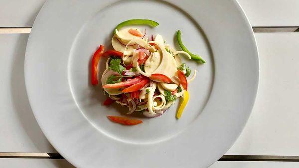 Mauritian palm heart salad