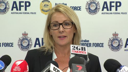 AFP Detective Superintendent Kirsty Schofield says the three charged are "facing the prospect of a life sentence."