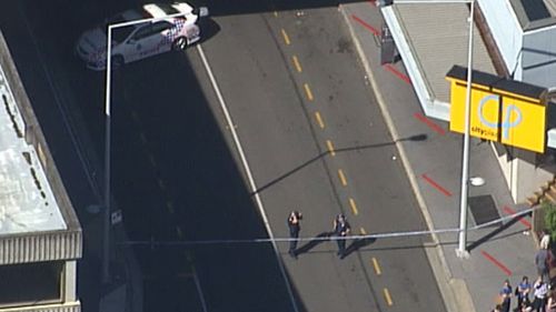 Parts of the CBD were blocked off. (9NEWS)