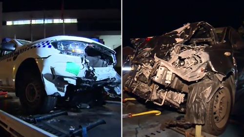 A woman was seriously injured in the crash at Auburn. (9NEWS)