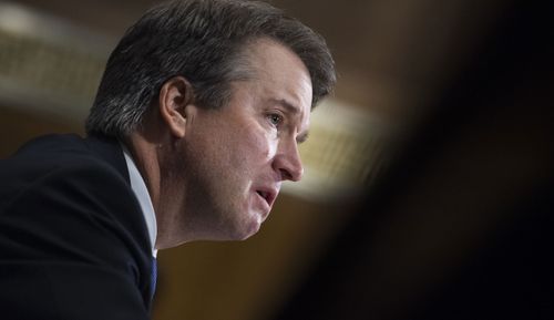 Judge Brett Kavanaugh testifies during the Senate Judiciary Committee hearing on his nomination be an associate justice of the Supreme Court of the United States, focusing on allegations of sexual assault.
