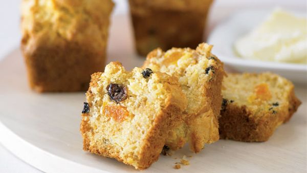 Pineapple and museli mini loaves