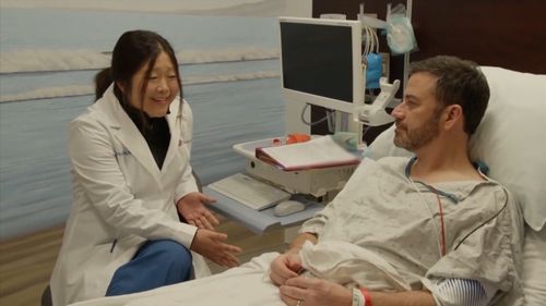  Talk show host had his first colonoscopy during colon cancer awareness month. In a bid to raise awareness for colon cancer, Jimmy Kimmel  gets colonoscopy. (ABC)