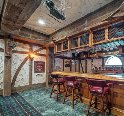 Medieval castle in Rochester, Minnesota with its own pub and secret rooms could be yours for $3.6million. 