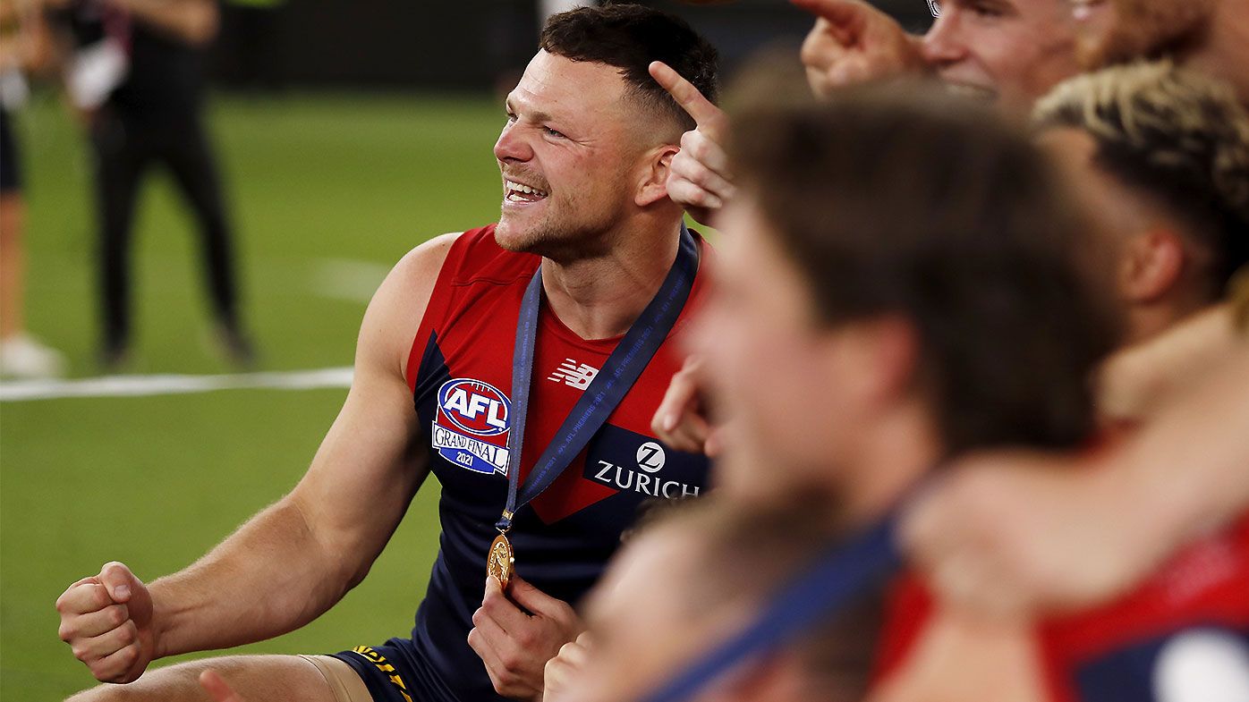 Steven May reveals true extent of hamstring injury after Melbourne's grand final win