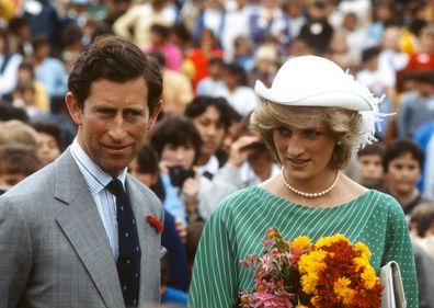 Charles and Diana in Auckland, New Zealand in 1983.