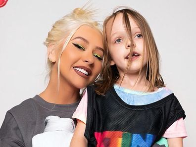 Christina Aguilera with daughter Summer Rain