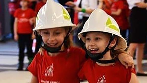 The volunteer firefighting centre has become a hub for young girls in the Polish town of of Miejsce Odrzanskie, where no boys have been born in nearly a decade