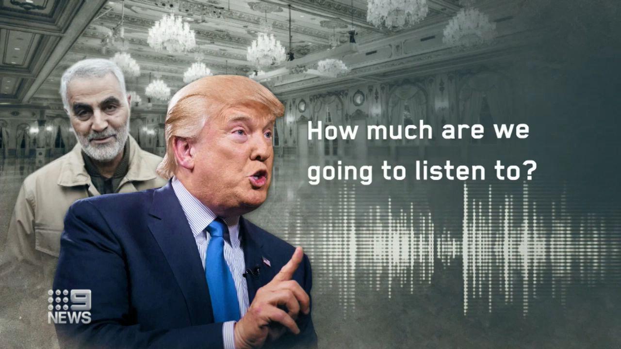 Trump claims he authorised Soleimani strike as he 'said bad things about our country'