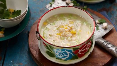 <a href="http://kitchen.nine.com.au/2016/05/16/15/33/chicken-sweet-corn-and-rice-soup" target="_top">Chicken sweet corn and rice soup</a>