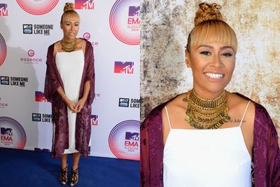 Emelie Sande went for a more relaxed look.