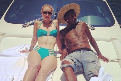 Cute couple alert! Iggy and her boyf Nick Young soak up rays on a luxury yacht. <br/><br/>(Image: Instagram)