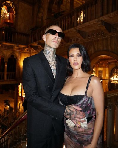 Kourtney Kardashian and Travis Barker.