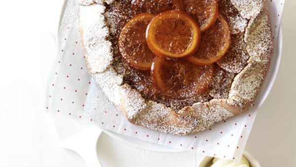 Candied orange crostata