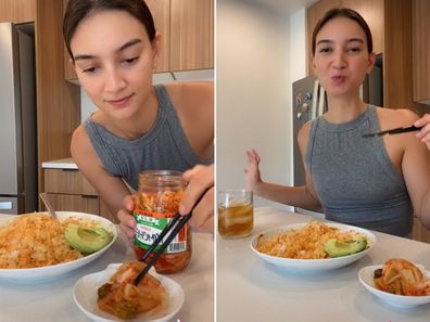 Emily Mariko makes her TikTok-famous salmon rice bowl.