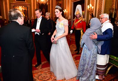 Duchess of Cambridge tiara diplomatic reception