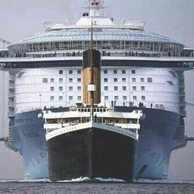 Titanic vs modern cruise ships