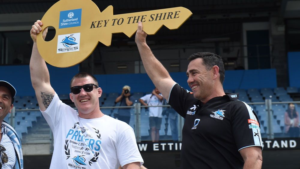 Cronulla Sharks captain Paul Gallen and coach Shane Flanagan will be hoping to take up from where they left off last season. (AAP)