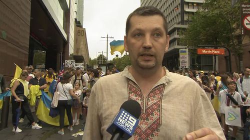 Australians are standing in support with Ukraine with vigils and rallies across the nation. 