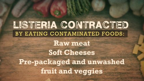Listeria is a type of bacteria that can spread through raw meat, soft cheese, pre-packaged and unwashed fruit and vegetables. (9NEWS)