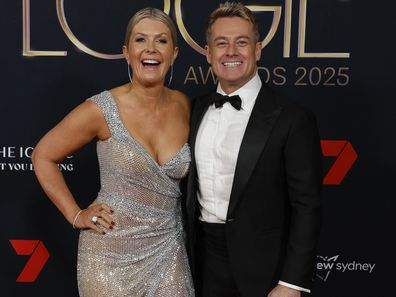  Cheryl Denyer and Grant Denyer at the 65th TV WEEK Logie Awards at The Star on August 3, 2025 in Sydney, Australia. 