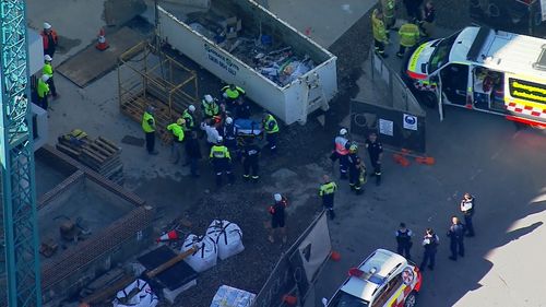 NSW Police, Ambulance and Fire and Rescue rushed to the scene about 8.30am.