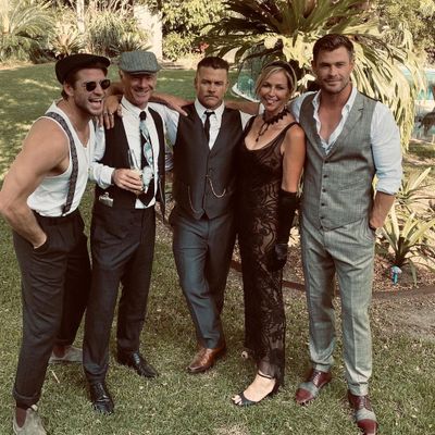 Liam, Craig, Luke, Leonie and Chris Hemsworth